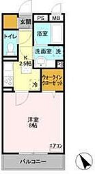 ラ・フォンテ 1Kの間取図画像
