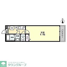 スリジエ狭山ヶ丘 1Kの間取図画像