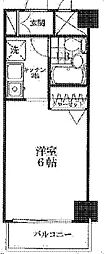 ライフシティ 1Kの間取図画像