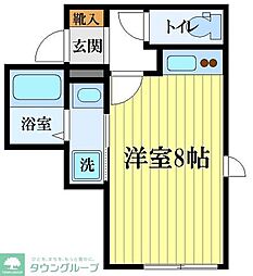 Arietta ワンルームの間取図画像