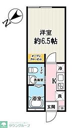 (仮称)キャメル久米川4 1Kの間取図画像