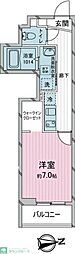 ヨーク所沢II 1Kの間取図画像