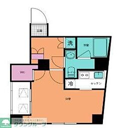 リガーレ本所吾妻橋 5階ワンルームの間取り