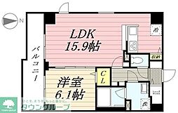 ＧＲＡＮＰＡＳＥＯ東向島 4階1LDKの間取り