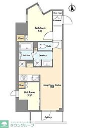 ＬａＳａｎｔｅ　上野 11階2LDKの間取り