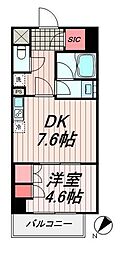 ＳＫナインティ門前仲町 12階1DKの間取り