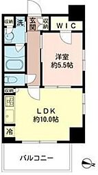 ＭＦＰＲコート木場公園 10階1LDKの間取り