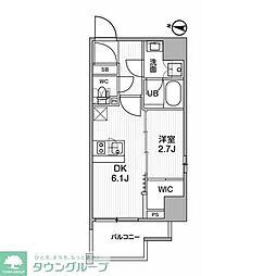 SYFORME木場II 5階1DKの間取り