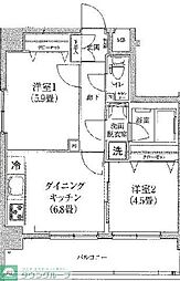 ルフレグランデ押上 7階2DKの間取り