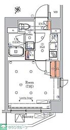 エストゥルースプラス押上 5階1Kの間取り