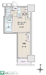 エスティメゾン錦糸町2 1DKの間取図画像