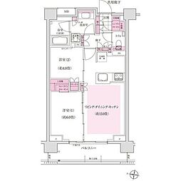 ディームス東陽町 2LDKの間取図画像