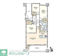 ニューライズシティ東京ベイハイライズ 3LDKの間取図画像