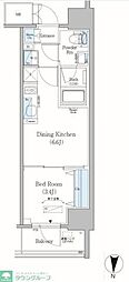 Urbanex錦糸町 1DKの間取図画像