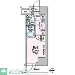PARKAXIS入谷 1Kの間取図画像