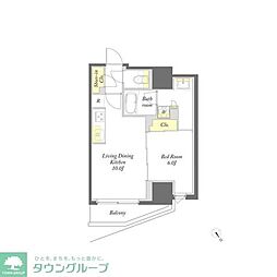 プライムメゾン 1LDKの間取図画像