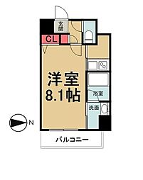 レクシード両国駅前 1Kの間取図画像