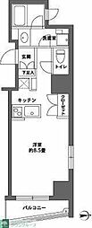 カスタリア森下2 ワンルームの間取図画像