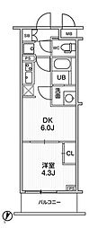 ライムレジデンス曳舟 1DKの間取図画像