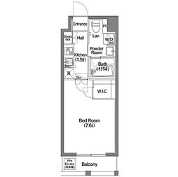 コンフォリア錦糸町DEUX 1Kの間取図画像