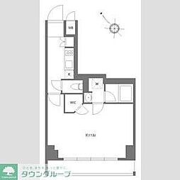 KDXレジデンス豊洲 1Kの間取図画像