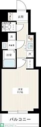 HY's三ノ輪 1Kの間取図画像