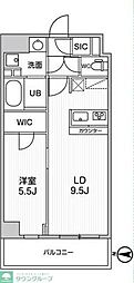 ALTERNAKIKUKAWA2 1LDKの間取図画像
