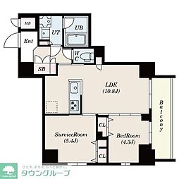 S-RESIDENCE押上epure 1SLDKの間取図画像
