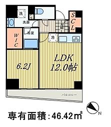パークアクシス押上・隅田公園 1LDKの間取図画像