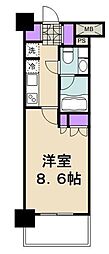 コンフォリア両国サウス 1Kの間取図画像