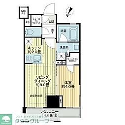 ライオンズ蔵前レジデンス 1LDKの間取図画像