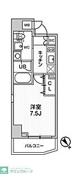 STAGEFIRST浅草橋3 1Kの間取図画像