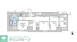 Brillia ist 浅草 2LDKの間取図画像