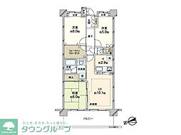 クレストフォルム東京アヴァンセ 3LDKの間取図画像