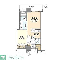 ザ・パークハウス晴海タワーズクロノレジデンス 1LDKの間取図画像