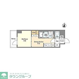 GRANPASEO清澄白河2 1DKの間取図画像