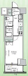 OneROOFResidence木場East 1Kの間取図画像