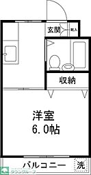 クラインブルク 3階1Kの間取り