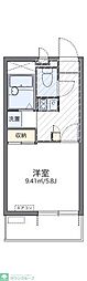 レオパレスＬＵＮＡ　ＰＩＥＮＡ 2階1Kの間取り