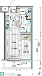 ブライズ堀切菖蒲園 3階2Kの間取り