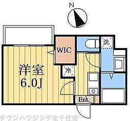 awesome 2階1Kの間取り