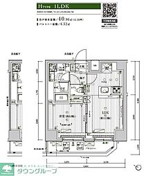 メインステージ北千住VII 4階1LDKの間取り