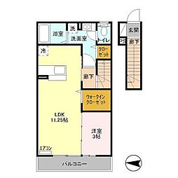 間取図画像 1LDK