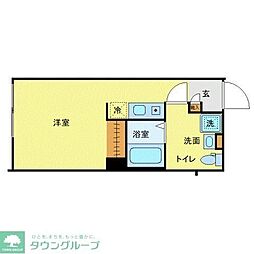 Novel Court 西新井 ワンルームの間取図画像