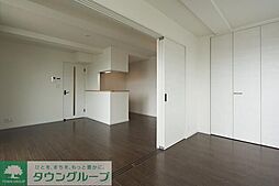 東京メトロ日比谷線 北千住駅 徒歩9分の賃貸マンション 4階1LDKのリビング/ダイニング