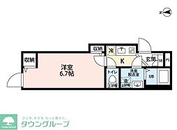 Ｔｈｅ　Ｍａｃｈｉｙａ　Ｃｏｕｒｔ 2階1Kの間取り