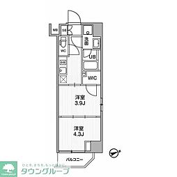 ＳＹＦＯＲＭＥ浅草II 2階2Kの間取り
