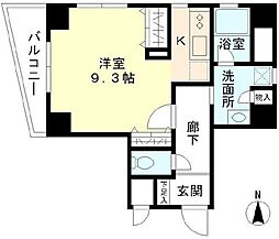 サンハイツ浅草 5階1Kの間取り