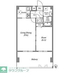 ペアパレス六町環七北通り 1LDKの間取図画像