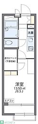 レオパレスバード2 1Kの間取図画像